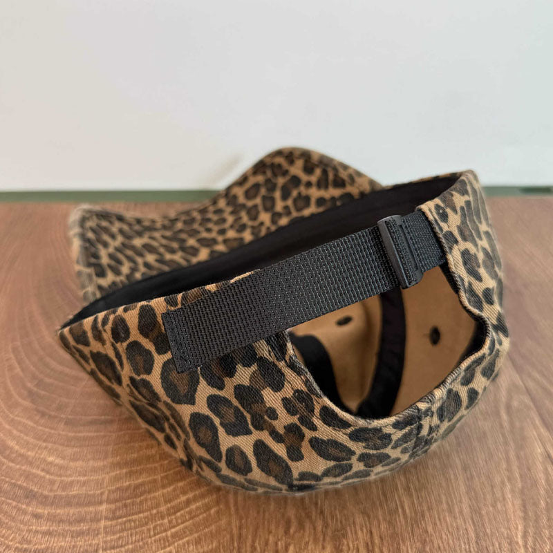 Trendy Leopard Print Letter Embroidered Baseball Cap MK2BW6W6HAT85