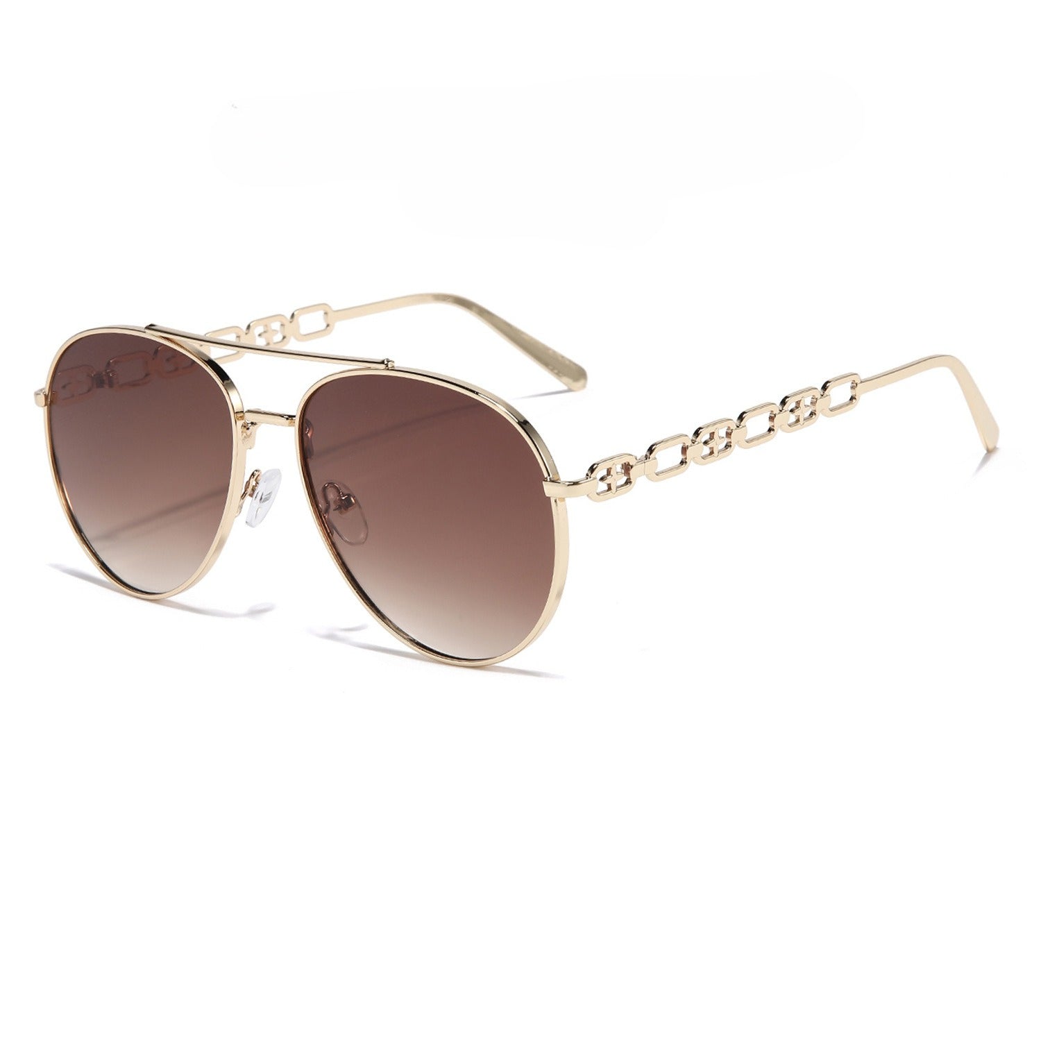 Double Bridge Aviator Sunglasses - DippedShop Wholesale - #3987