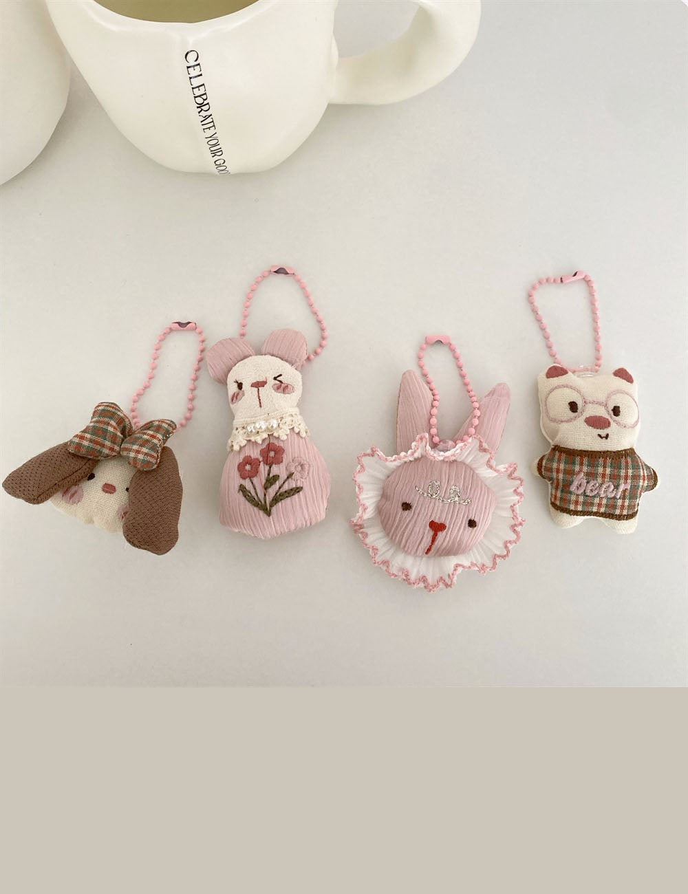 Cute Plush Animal Keychain Bag Charms DP25F584
