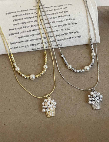 Cupcake Pendant Choker Necklace - DippedShop Wholesale - #5571