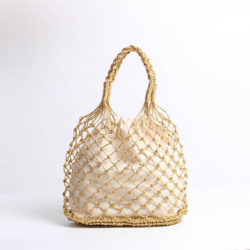 Hollow Out Braided Beach Handbags DP25C812