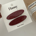 Oval Multicolor Acetate Hair Clips - DippedShop Wholesale - #0131
