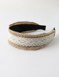 Vintage Hand Woven Lace Wide Headband MK2SPM6W6HBD15