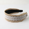 Vintage Hand Woven Lace Wide Headband MK2SPM6W6HBD15