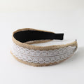 Vintage Hand Woven Lace Wide Headband MK2SPM6W6HBD15