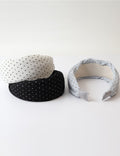 Stylish Polka Dots Ruffled Wide Headband MK2SPM6W6HBD14