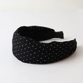 Stylish Polka Dots Ruffled Wide Headband MK2SPM6W6HBD14