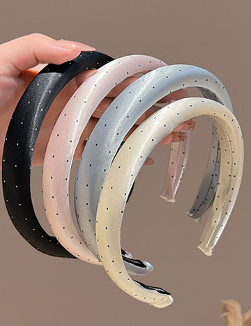 Sweet Polka Dots Satin Thin Headband MK2SPM6W6HBD13