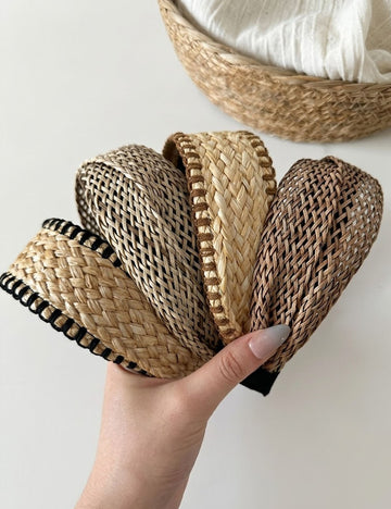 Stylish Hand Woven Hollow Out Wide Headband MK2SPM6W6HBD02