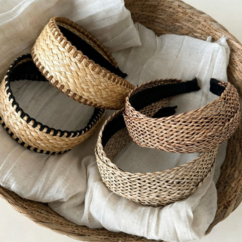 Stylish Hand Woven Hollow Out Wide Headband MK2SPM6W6HBD02
