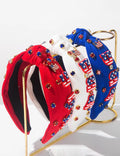 Solid Color USA Flag Patch Hair Band 8AS6HBD58T
