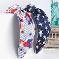 Stylish Color Block American Flag Knotted Hair Band 8AS6HBD61T