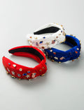 Stylish Solid Color American Flag Patch Hair Band 8AS6HBD63T