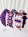 Trendy Start Pattern Knotted Wide Hair Band 8AS6HBD67L
