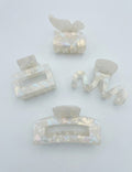 Elegant Hollow Out Geometric Acetate Hair Claw 8AS6HCP252T