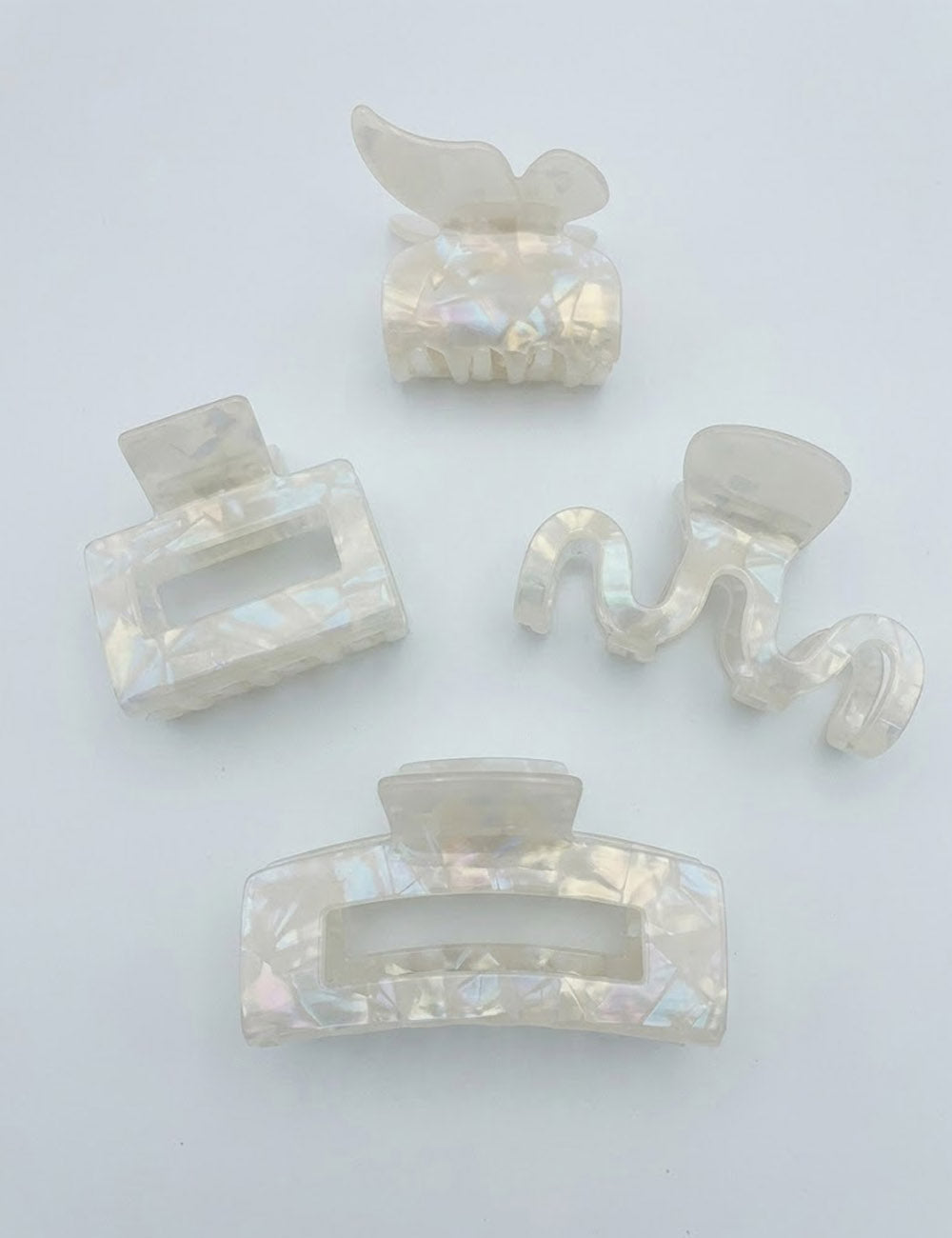 Elegant Hollow Out Geometric Acetate Hair Claw 8AS6HCP252T