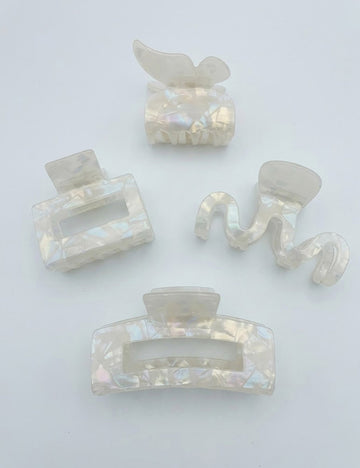 Elegant Hollow Out Geometric Acetate Hair Claw 8AS6HCP252T