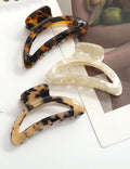 Vintage Tortoiseshell Leopard Acetate Hair Claw 8AS6HCP261T
