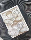 Luxury Rhinestone Flower Petal Acetate Hair Claw 8AS6HCP273L