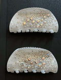 French Style Rhinestone Geometric Acetate Hair Claw 8AS6HCP274L