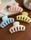 Minimalist Solid Color Durable Large Hair Claw 8AS6HCP280L