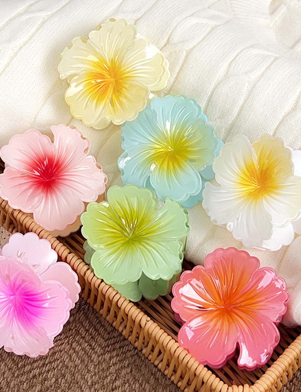 Fashion Flower Beach Mini Hair Claw 8AS6HCP284L