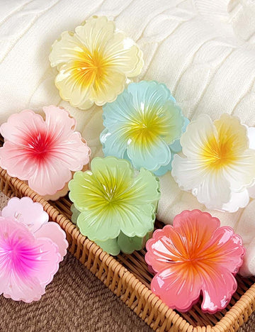 Fashion Flower Beach Mini Hair Claw 8AS6HCP284L