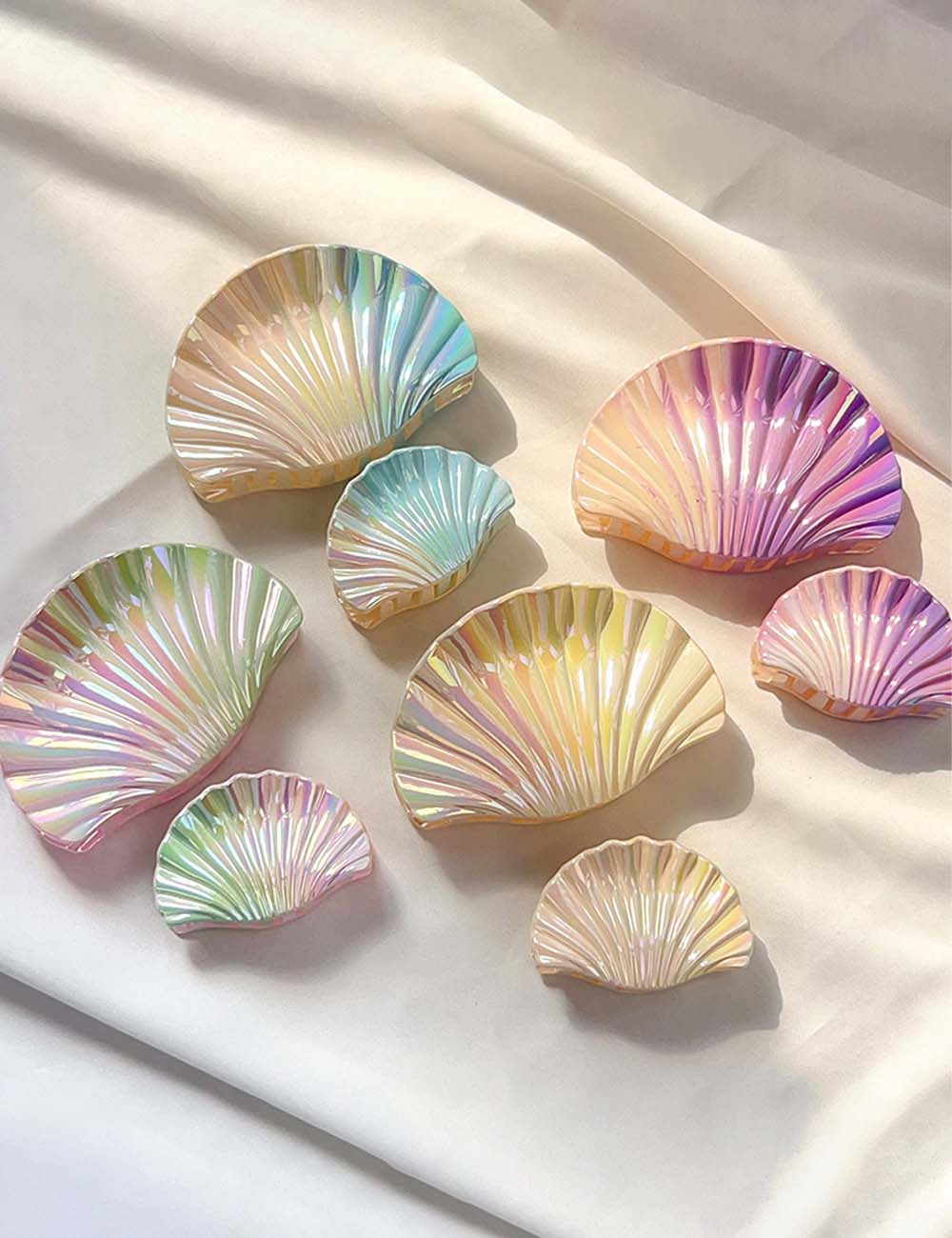 Cute Gradient Shell Beach Hair Claw Clip 8AS6HCP285L
