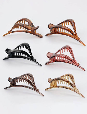 French Heart Geometric Non Slip Hair Barrette Clip 8AS6HCP290L