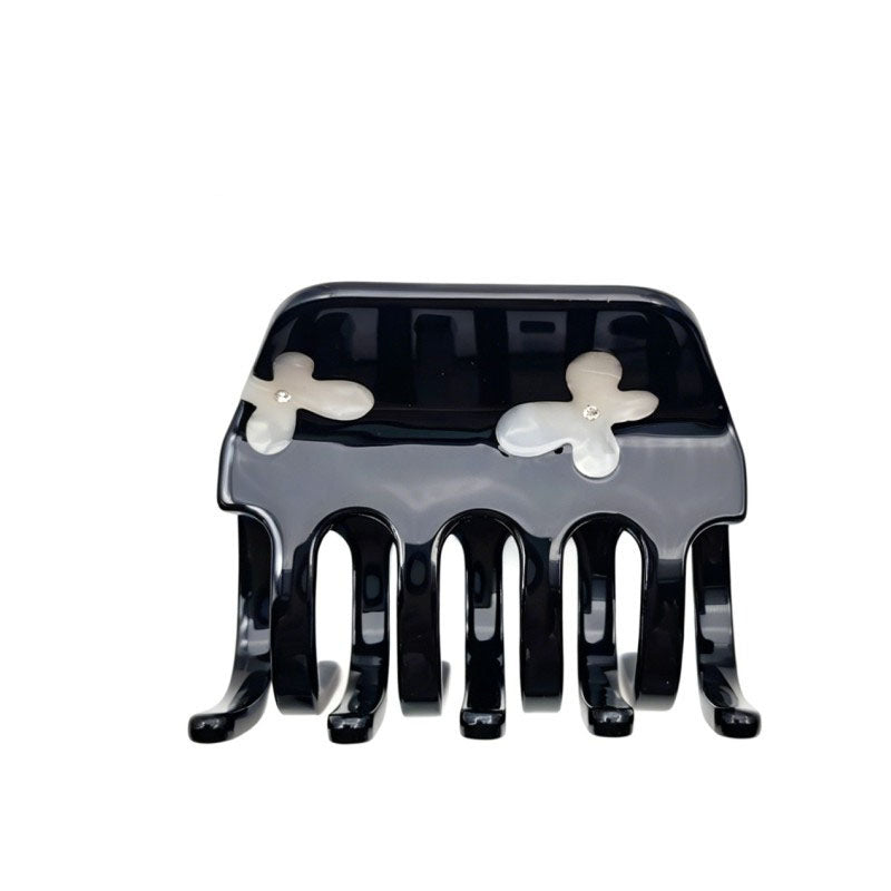 Simple Floral Pattern Acetate Hair Claw 8AS6HCP292L