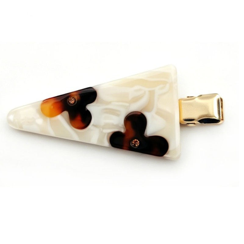 Simple Floral Pattern Acetate Hair Claw 8AS6HCP292L