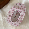 Retro Floral Print Plaid Oval Hair Claw 8AS6HCP297L