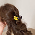 Cute Sweet Yellow Flower Medium Hair Claw 8AS6HCP299L