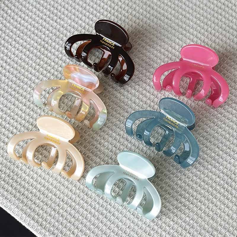 Cute Iridescent Pumpkin Medium Hair Claw 8AS6HCP304L