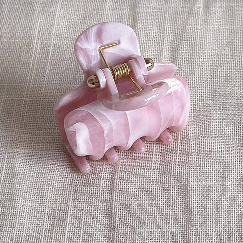Trendy Marble Textured Non Slip Acetate Hair Claw 8AS6HCP306L