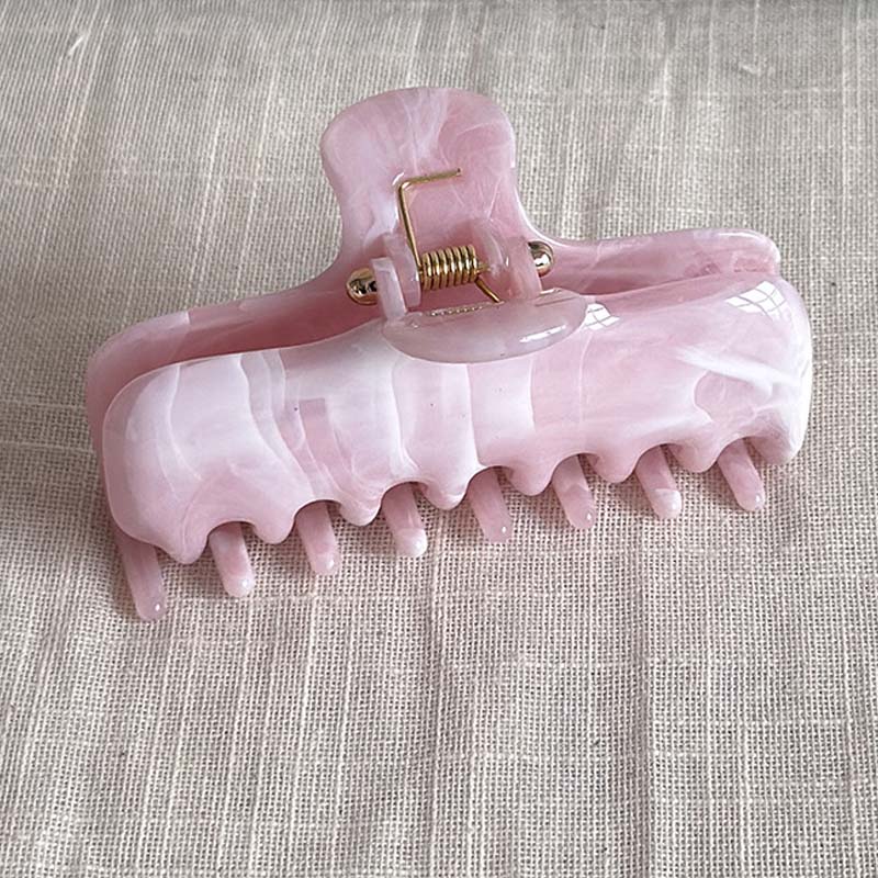 Trendy Marble Textured Non Slip Acetate Hair Claw 8AS6HCP306L