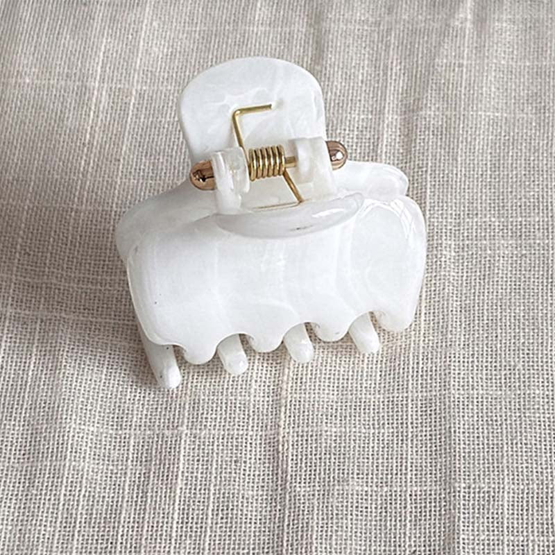 Trendy Marble Textured Non Slip Acetate Hair Claw 8AS6HCP306L