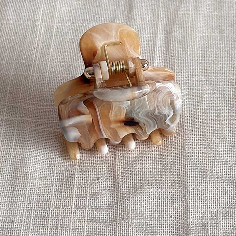 Trendy Marble Textured Non Slip Acetate Hair Claw 8AS6HCP306L