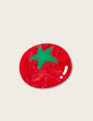 Funny Red Tomato Acetate Hair Clip 8AS6HCP309T