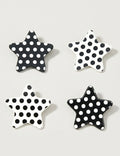 Cute Star Polka Dots Acetate Hair Clip 8AS6HCP314T