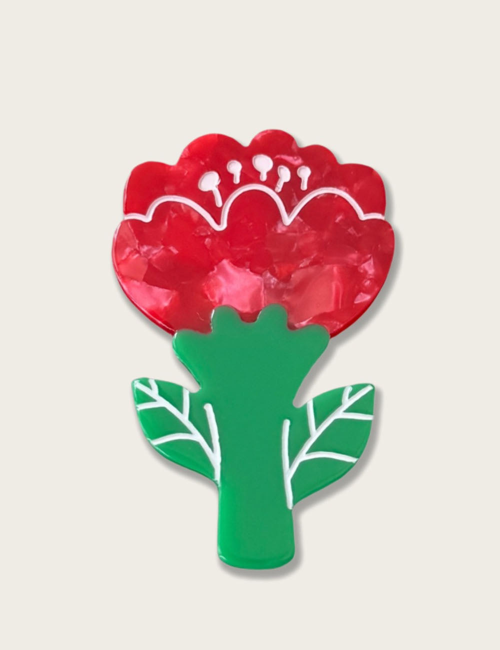 Cute Rose Flower Funny Acetate Hair Claw 8AS6HCP328T
