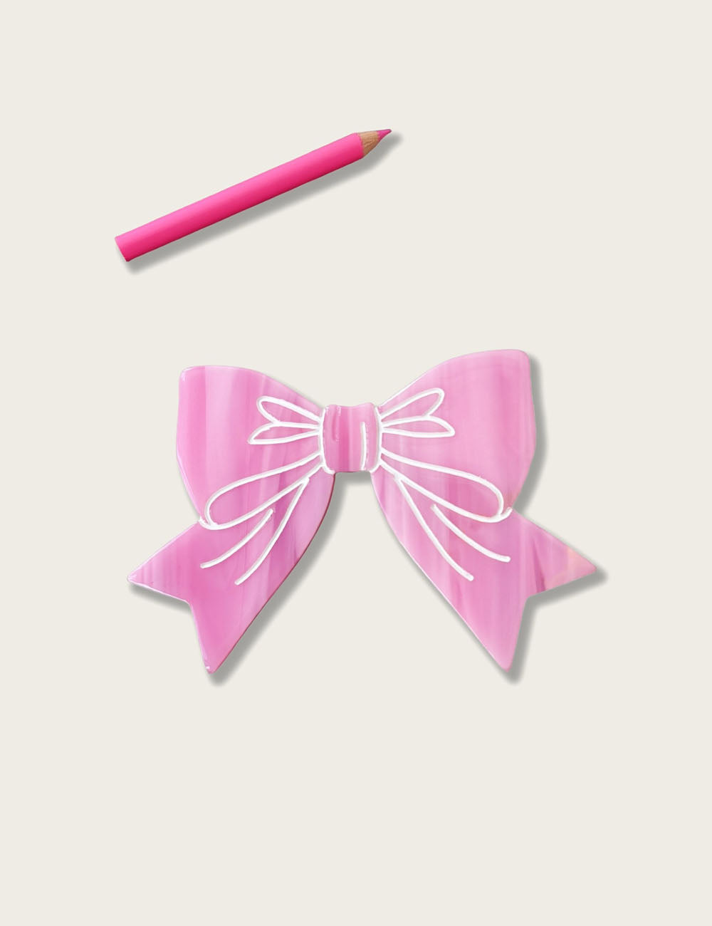 Elegant Bow Knot Duckbill No Crease Hair Clip 8AS6HCP331T