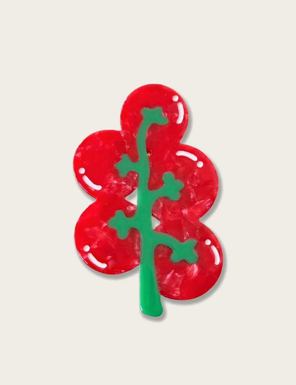Sweet Cheery Tomato No Crease Duckbill Hair Clip 8AS6HCP335T