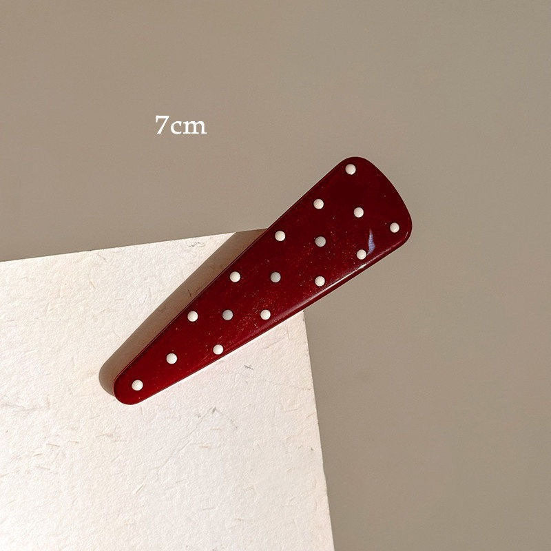 Trendy Polka Dots Duckbill Side Hair Clip 8AS6HCP347L