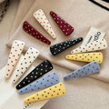 Trendy Polka Dots Duckbill Side Hair Clip 8AS6HCP347L