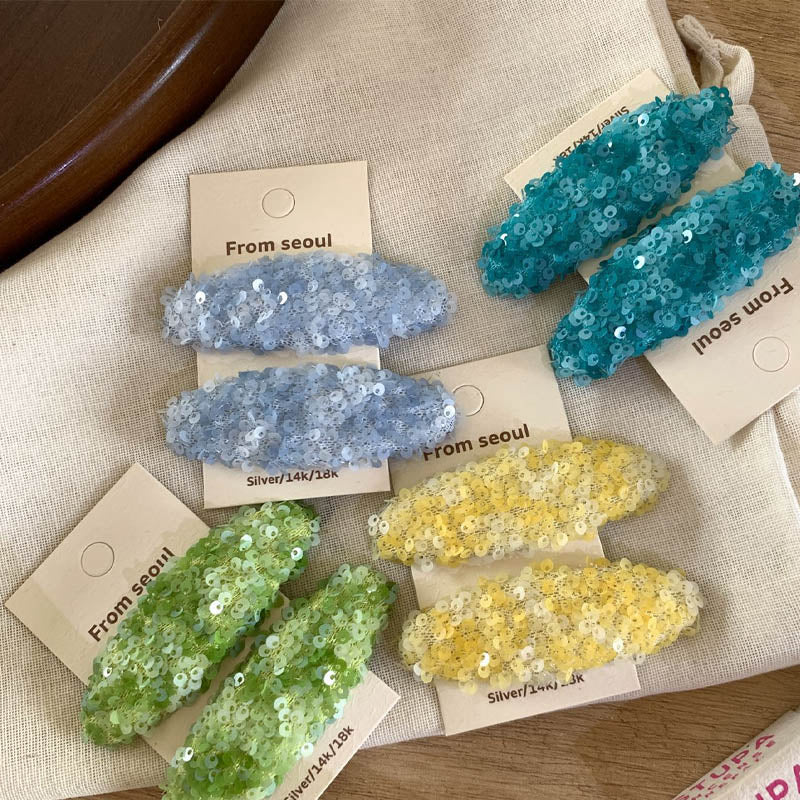 Elegant Glitter Sequins Oval N - DippedShop Wholesale - #3315