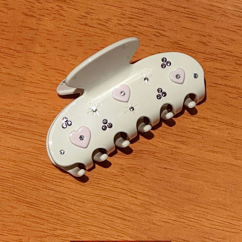 Cute Love Heart Rhinestones Ac - DippedShop Wholesale - #7491