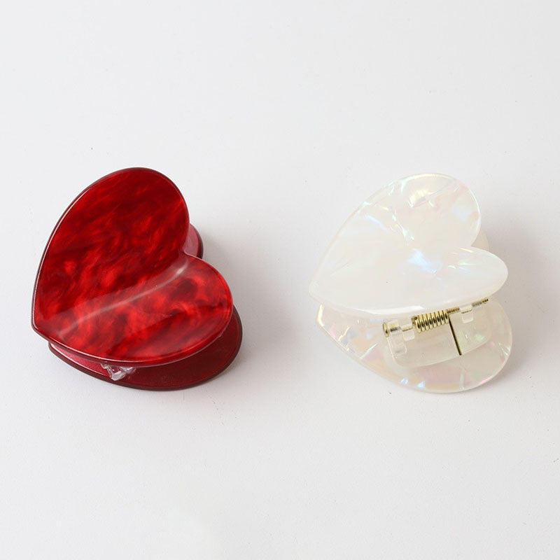 Sweet Love Heart Small Hair Cl - DippedShop Wholesale - #4355