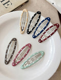 Stylish Oval Polka Dots Duckbill Hair Clip MK2PM6W6HCP13