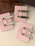 Elegant Oval Gild Duckbill Hair Clip MK2PM6W6HCP10
